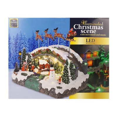 Kerstdorp - Kerstman in Slee 