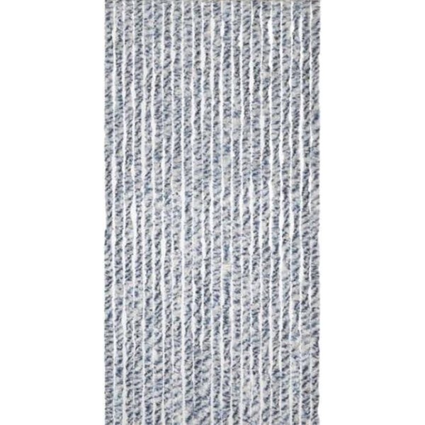 Vliegengordijn - Kattenstaart - 90x200cm - grijs/wit