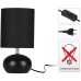 Tafellamp - 24 cm - zwart