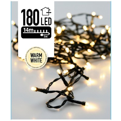 Kerstverlichting 180 LED's 13.5 meter warm wit