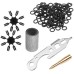 XQ Max Dartset - 146pcs - Shafts - Flights - O-ringen - Dartslijper - Flightsbeschermers - Tools