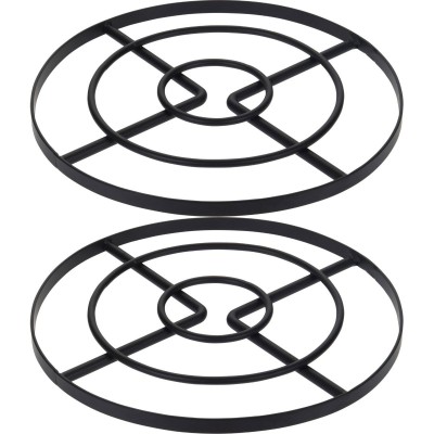 2x Pannenonderzetter - Ø 23 cm - Staal