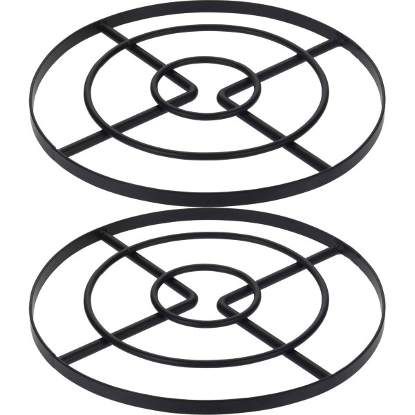 2x Pannenonderzetter - Ø 23 cm - Staal