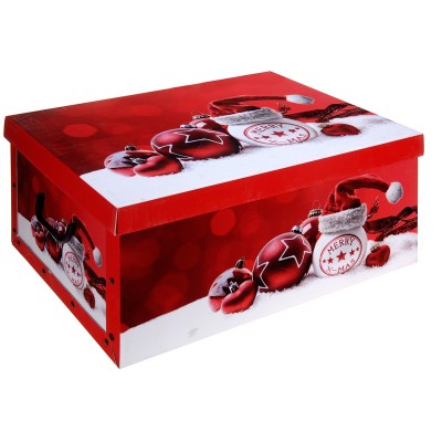 Opbergdoos kerst rood