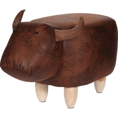 Poef stier - voetenbank