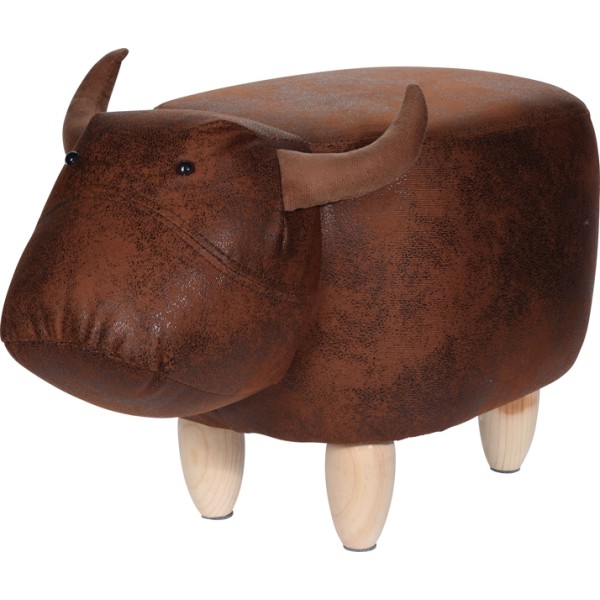 Poef stier - voetenbank