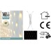 Netverlichting 160 LED's 200 x 100 cm warm wit