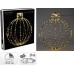 Verlichte Kerstbal - 57cm - Zwart Frame