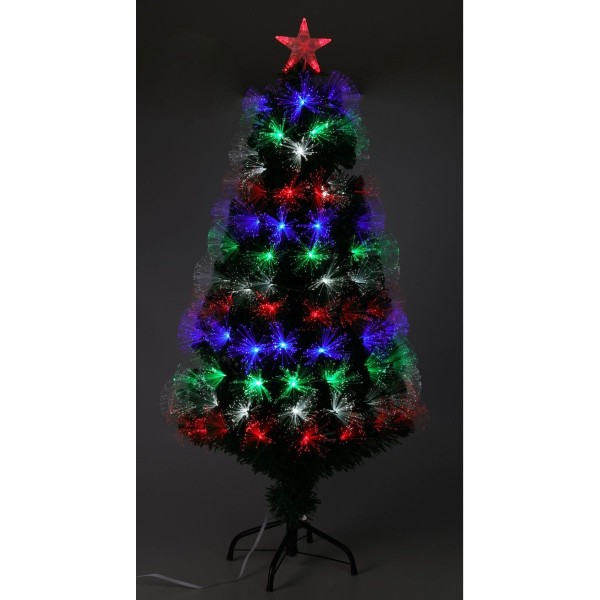 Kerstboom met Verlichting - Fiber Optic - 120 cm - Multicolor