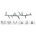 Micro Cluster 400 LED's 8 meter - wit