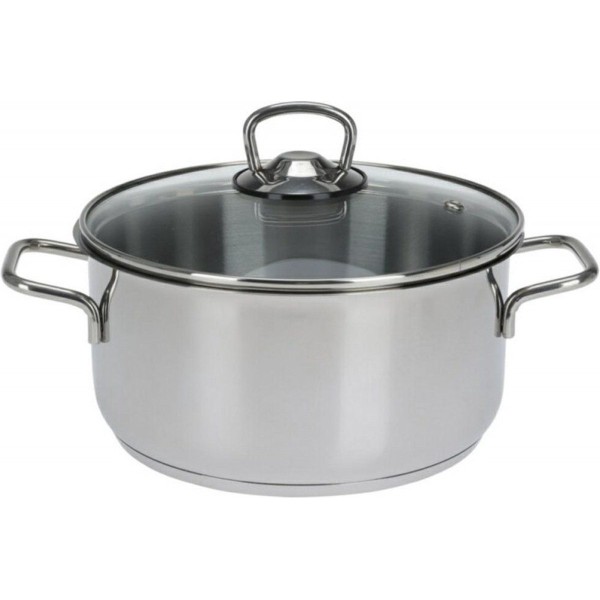 Kookpan - 20 cm - 3.15 liter - RVS - Met deksel 