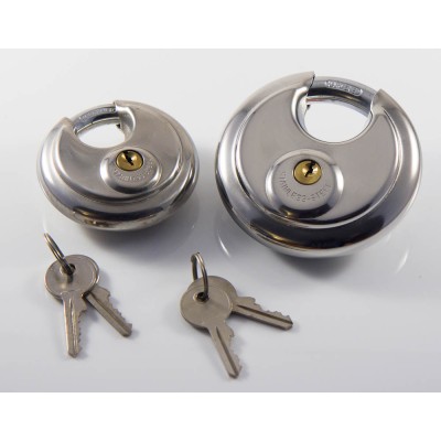 2 Super geharde RVS discus sloten