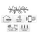 Clusterverlichting met App bediening - 576 LED - 4 meter - warm wit