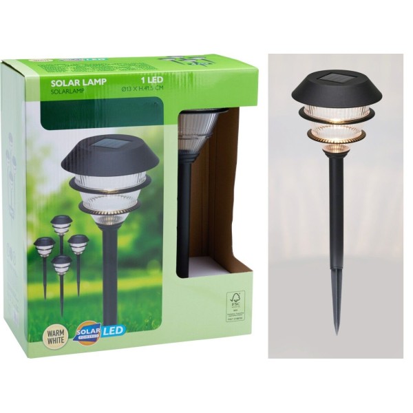 Set van 4 Solar Tuinlampen – Luxe Sfeer voor Elke Tuin