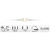 Cascadeverlichting met vuurvliegjeseffect - 100 led - warm wit