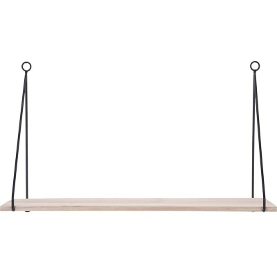 Houten Plank met metalen hangers