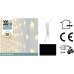 Netverlichting 320 LED's 300 x 150 cm warm wit