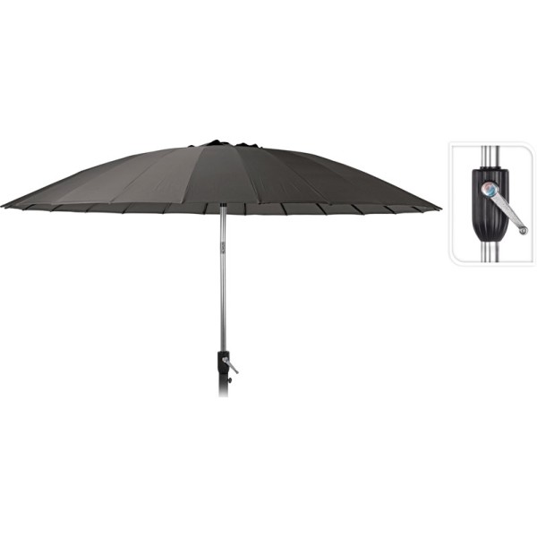 Parasol Shanghai - 270cm - donker grijs