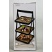 Etagere 3 lagen - bamboe - hoogte 32.5 cm
