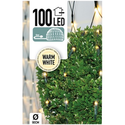 Buxus Netverlichting 100 LED's warm wit