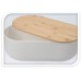 Broodtrommel met bamboe deksel - 35x19x12 cm