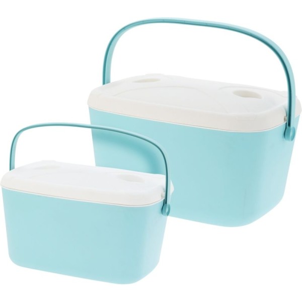 Koelboxen set - Lichtblauw - 30 en 15 Liter