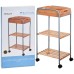 Badkamertrolley bamboe / metaal