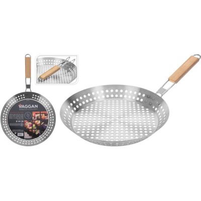 Vaggan Barbecue Grill Pan - met inklapbaar handvat