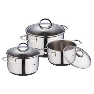 Bergner Roestvrijstalen pannenset (6 dlg)