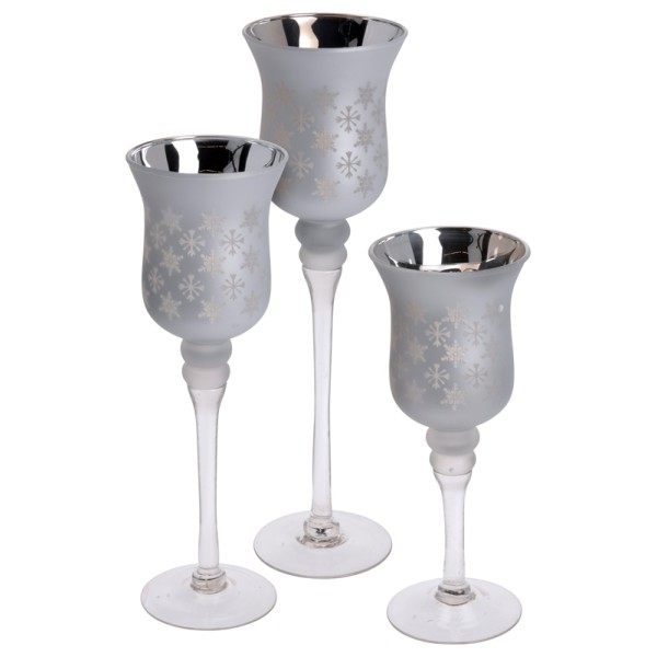 Home & Styling Set van 3 luxe kandelaren