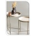 Bijzettafels Taupe - set van 2 - D31xH38 cm en D36xH45 cm