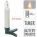 Kaarsverlichting - 20 stuks - draadloos - met afstandsbediening