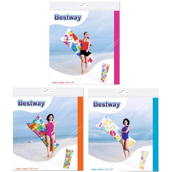 Bestway Luchtbed multicolor 183x69cm