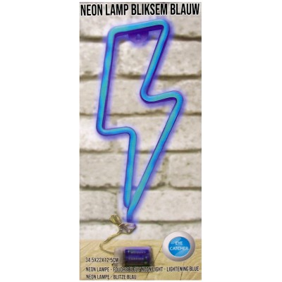 Neonstyle lamp - bliksem