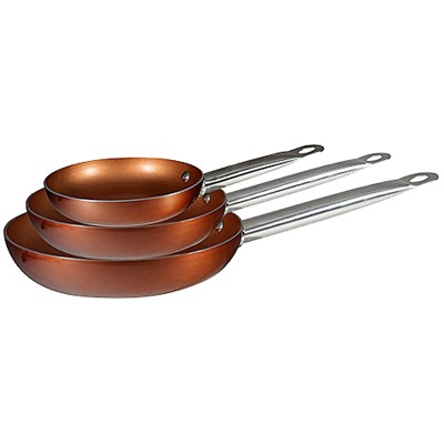 Bergner Koekenpanset Copper Plus 20, 24 en 28 cm
