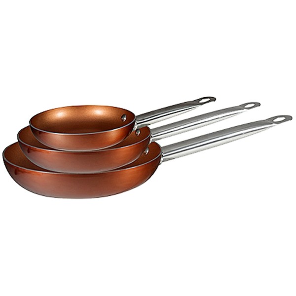 Bergner Koekenpanset Copper Plus 20, 24 en 28 cm