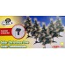 5 solar kerstbomen van 47 cm hoog