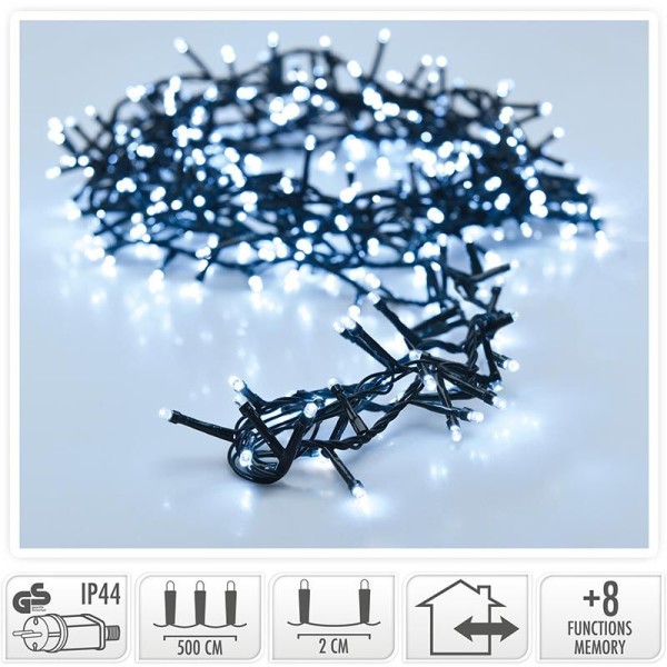 Micro Cluster - 1800 LED's - 36 meter - wit