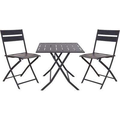 Aluminium bistroset - 3-delig
