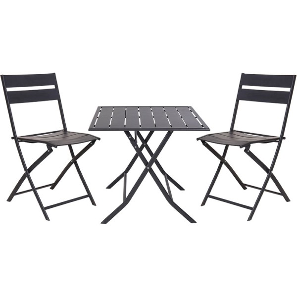 Aluminium bistroset - 3-delig