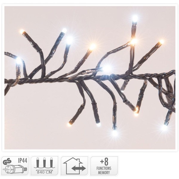 Clusterverlichting - 1152 LED - 2-kleuren: wit + warm wit