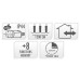 Maxi Cluster Kerstverlichting - 800 led - 12m - extra warm wit - Timer - Lichtfuncties - Geheugen - Buiten