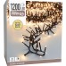 Maxi Cluster Kerstverlichting - 1200 led - 18m - extra warm wit - Timer - Lichtfuncties - Geheugen - Buiten