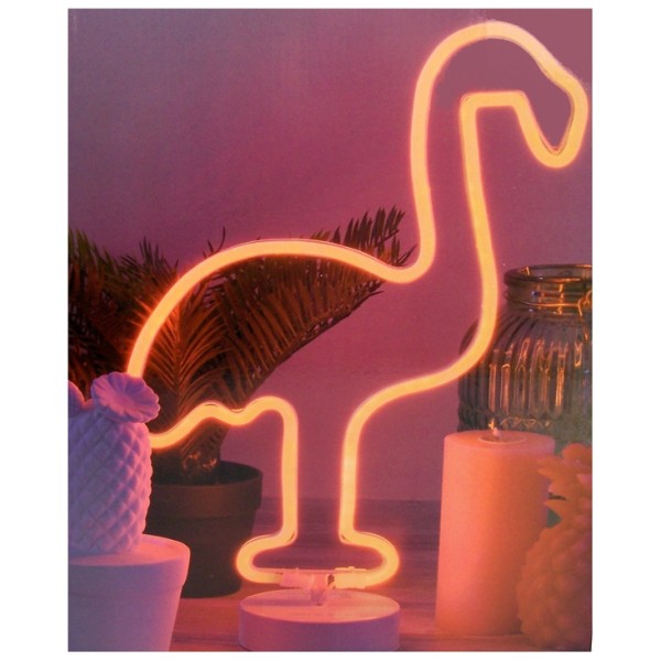 Decoratielamp flamingo - 42cm