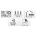 Clusterverlichting 192 led - 1.4m - two tone adorable - Batterij - Lichtfuncties - Geheugen - Timer