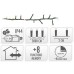 Microcluster - 1500 led - 30m - extra warm wit - Timer - Lichtfuncties - Geheugen - Buiten