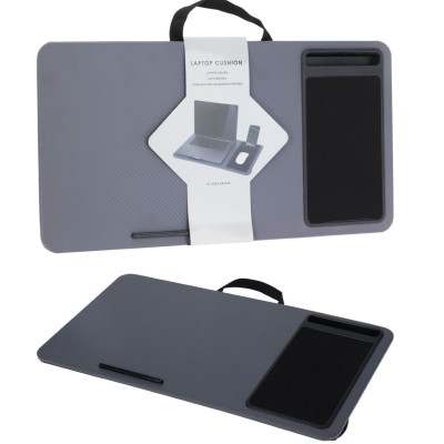 Laptoptafel met Kussen - Schootkussen - 57.5 x 30.5 - grijs