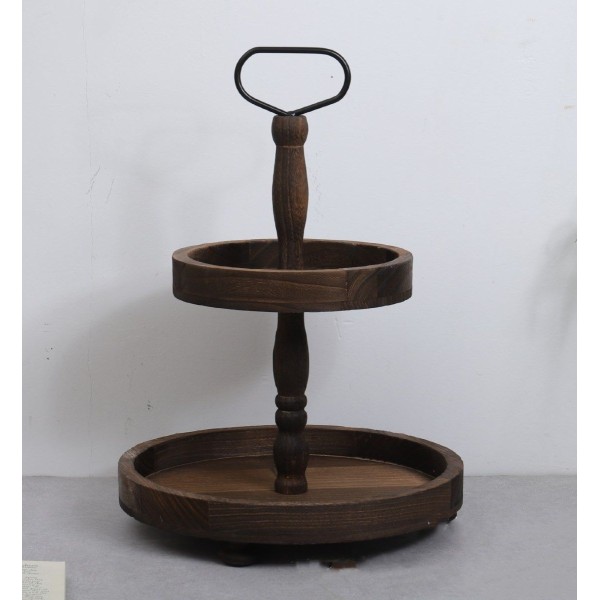 Ceruzo Etagere - Paulownia Hout - Luxe uitvoering - 40 cm hoog