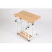 Ceruzo Laptoptafel - Verrijdbare Bedtafel - Verstelbaar in Hoogte 85cm - Tafelblad 80x40cm