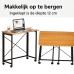 Ceruzo Wandtafel - 80x40x75 cm - Inklapbaar Tafelblad - Zwart